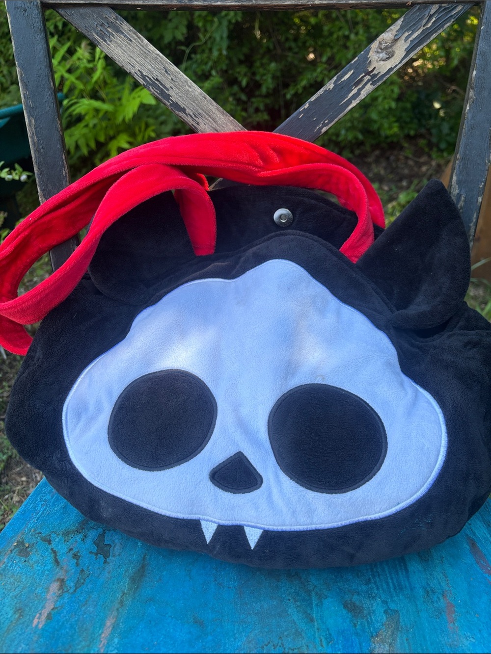 Skelanimals Diego Face Plush Tote Bag